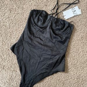 Zara Silk Bodysuit